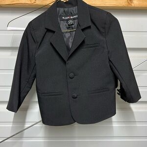 Boys 3 piece black suit and white shirt